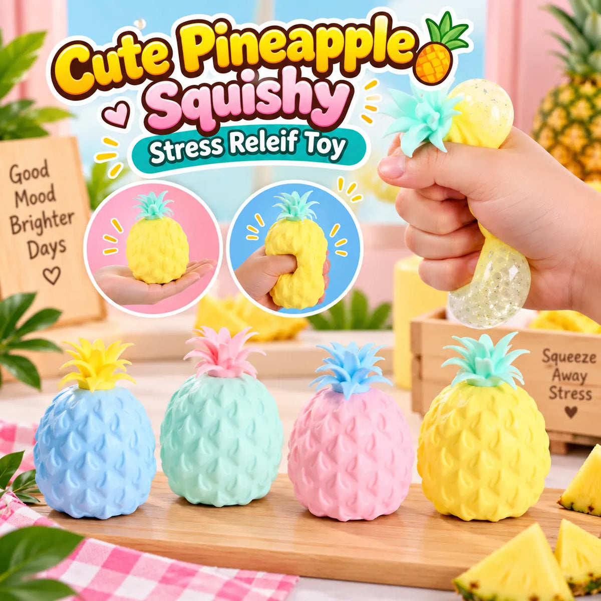 Pineapple Squishy Stress Relief Toy