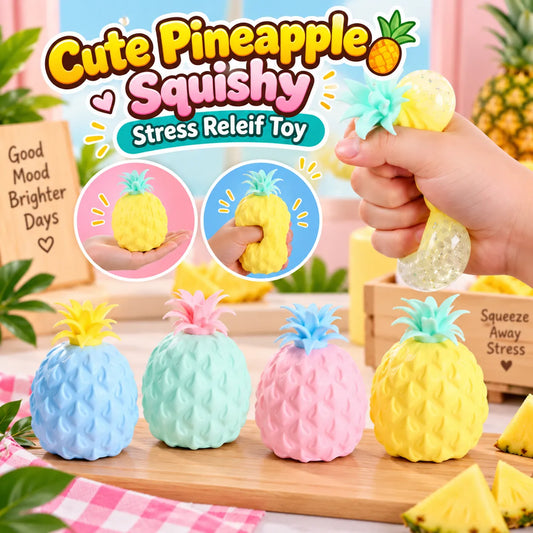 Cute Pineapple Squishy Stress Relief Toy Soft Squeeze Sensory Fidget Toy