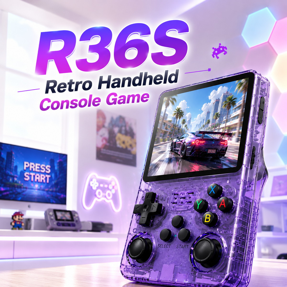 R36S Retro Handheld Console Game For Kids & Adults (R36S)