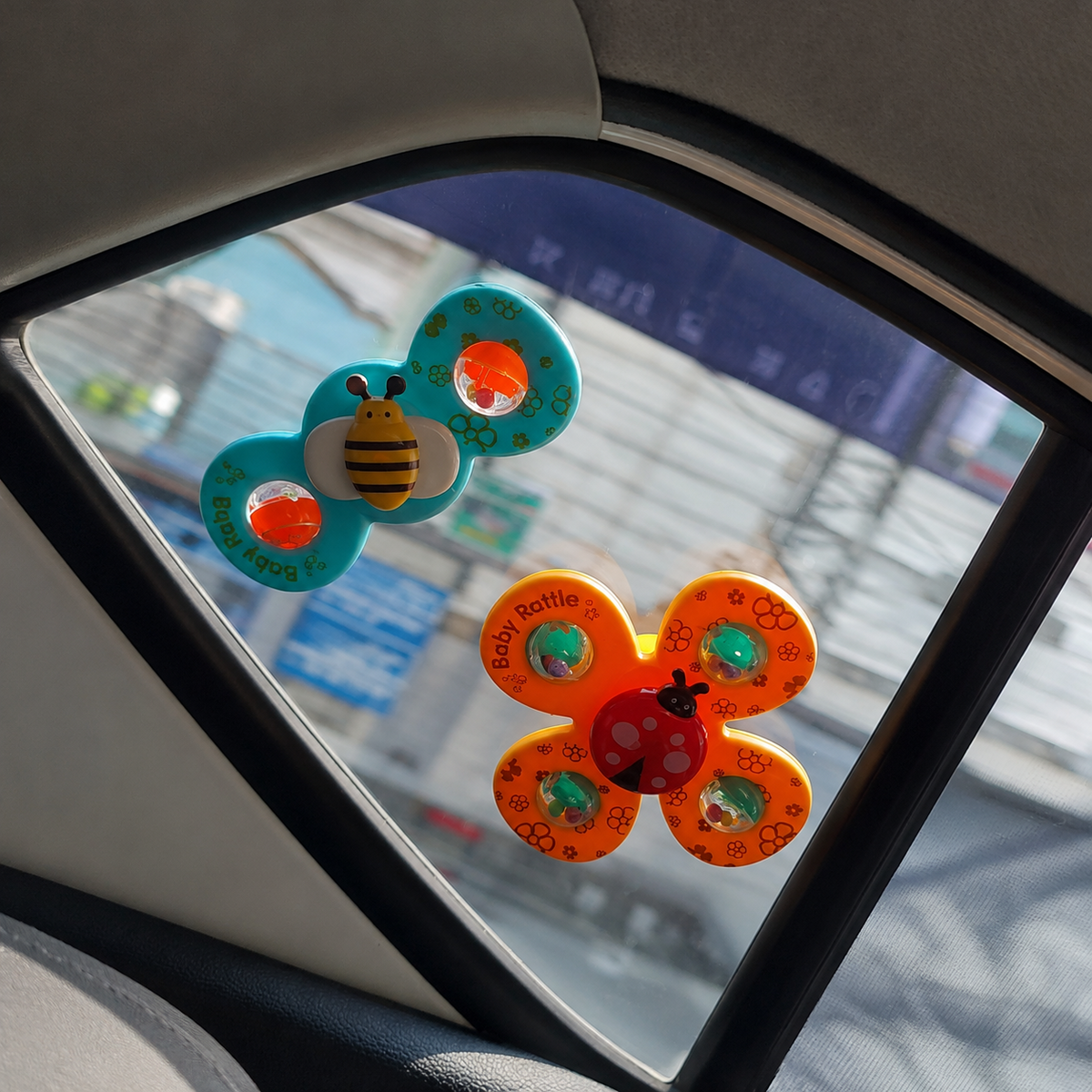 3 in 1 Baby Rattles Set with Suction Cup Spinner Toy (6329)