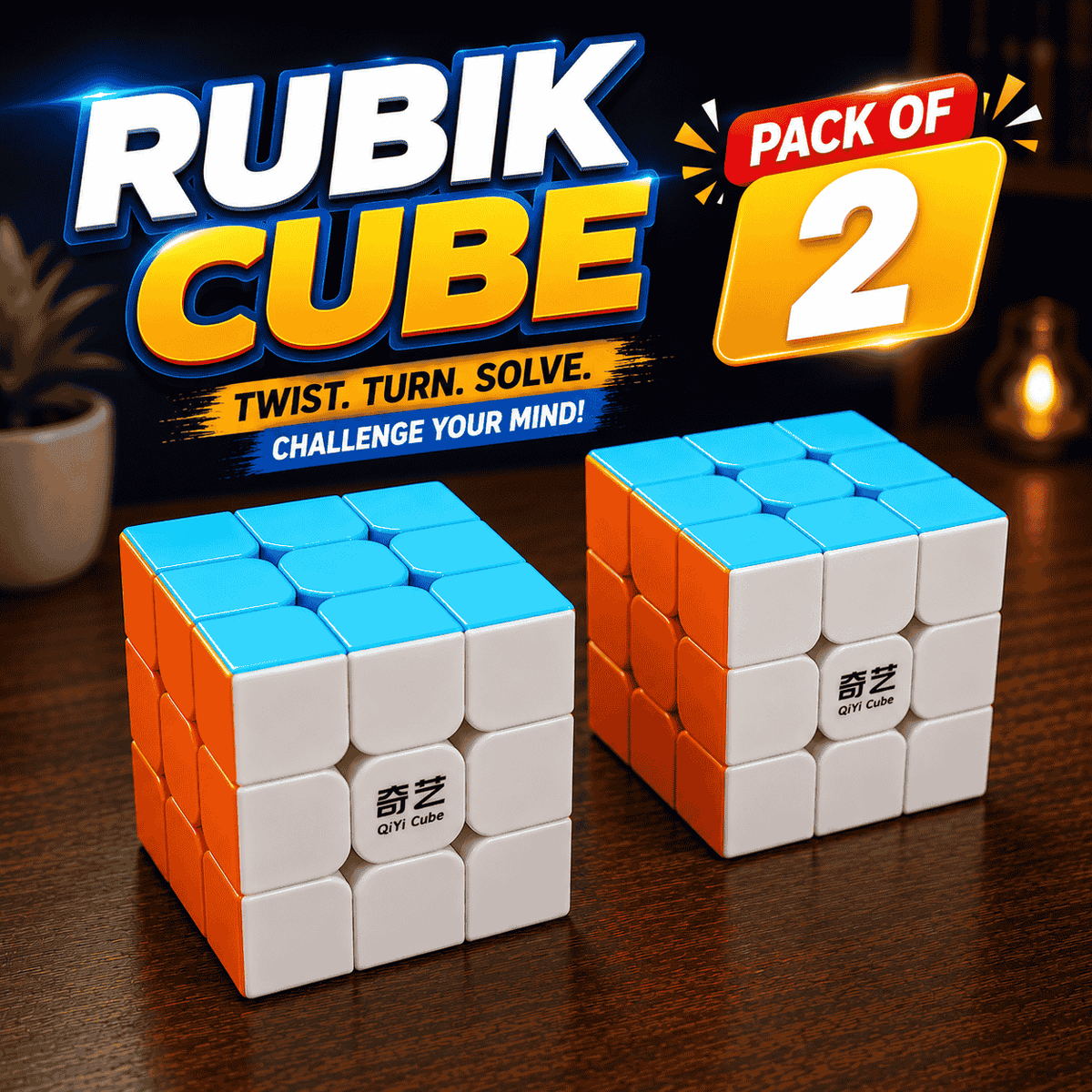 Rubik’s Cube 3x3 Speed Cube Problem-Solving Challenging Puzzle (2021)