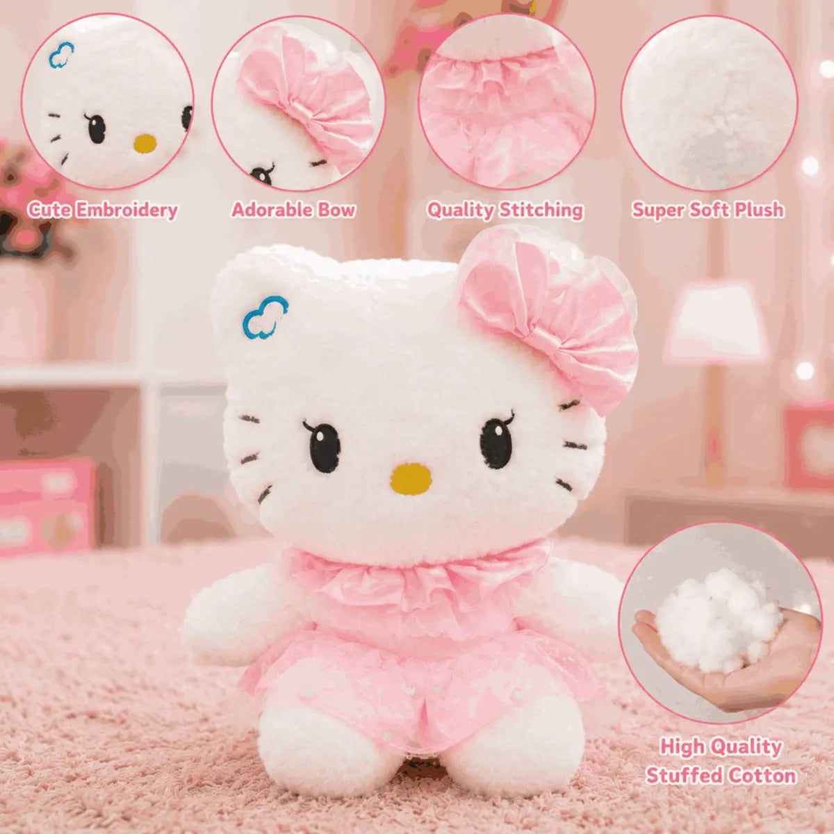 Soft Hello kitty Plush Toy for kids (25cm | LG7)