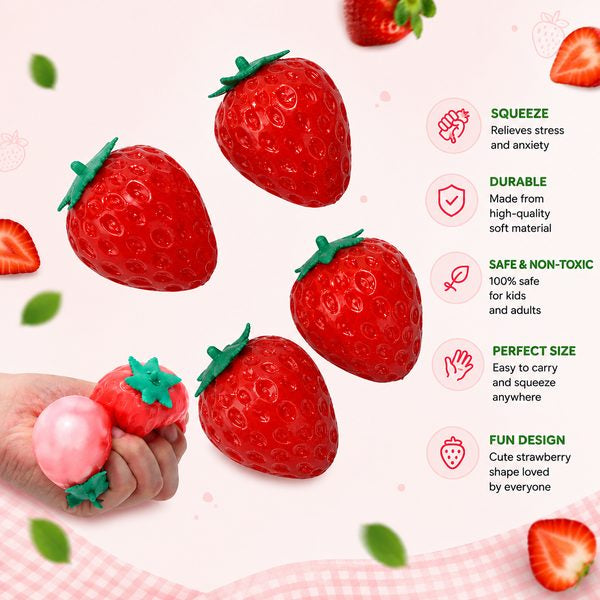 Kawaii Strawberry Squishy Fidget Stress Relief toy (SS)