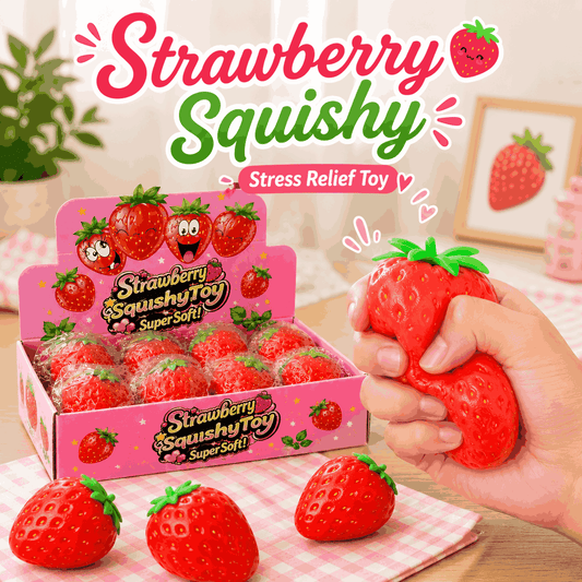 Kawaii Strawberry Squishy Fidget Stress Relief Toy