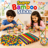 Super Bamboo Sticks, Building Block Sticks For Kids