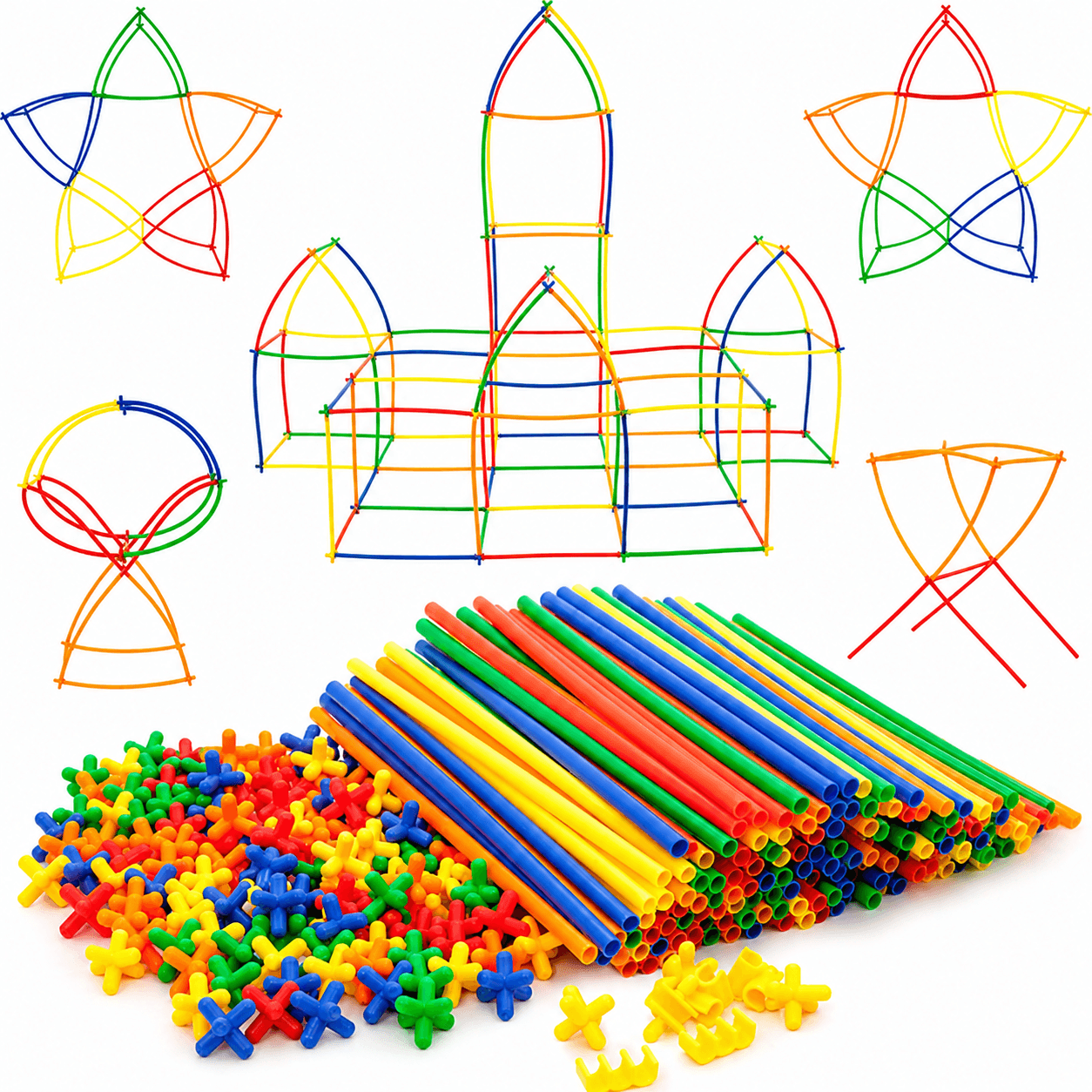 Super Bamboo Building Sticks  Construction Set for Kids-Toynix