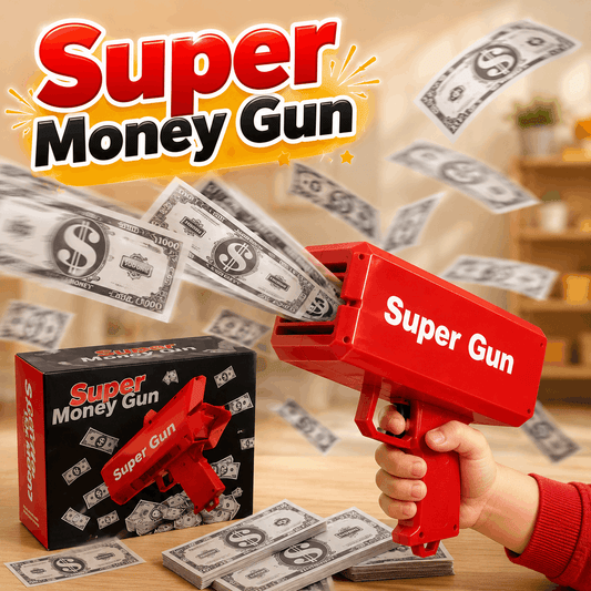 Money Gun Paper Spray Machine Toy for Kids