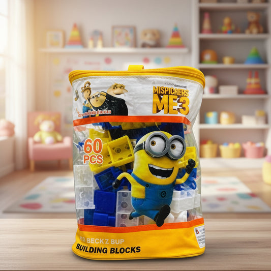 60Pcs Despicable Me Building Blocks Play Bag for Kids (3831)