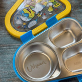 Tri Bite Stainless Steel Lunch Box (Random Design) (029-21)